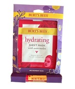 Burt&#39;s Bees Me Moment Duo Hydrating Sheet Mask &amp; Lip Balm Gift Set Water... - $12.86