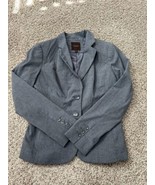 The Limited Collection Womens Gray Blazer size 0 Career Casual 2 Buttons - $25.38 CAD