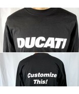 Ducati Motorcycle Customize This Long Sleeve L T-Shirt Large Mens Scramb... - £22.67 GBP