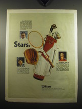 1969 Wilson Sports Equipment Ad - Jack Kramer, Sam Snead and Ron Santo - £14.85 GBP
