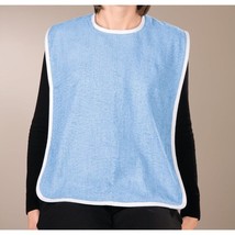 Adult Bib Blue Terry Cotton Nylon Hook and Loop Closure Machine Wash 30 ... - $293.95 MXN