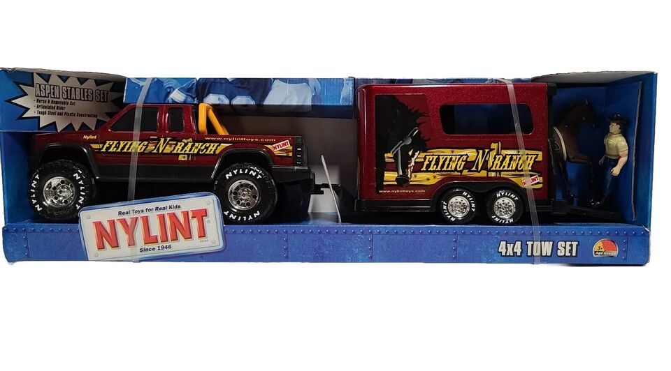 Nylint Flying N Ranch Truck & Horse Trailer w/Figure & Horse #6770 - New (2000) - $93.49
