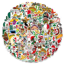 120 PCS Handmade Mexican Style Stickers Authentic Mexico Classic Decals ... - £10.22 GBP
