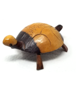 Two Tone Wood Turtle Tortoise Figurine Handmade Stained Jamaica Small Vi... - £14.90 GBP
