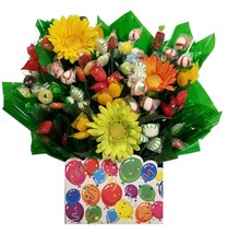 Celebrate Party Gift Box with Hard Candy Bouquet - Great as a Birthday, Thank Yo - £33.63 GBP