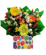 Celebrate Party Gift Box with Hard Candy Bouquet - Great as a Birthday, ... - £35.27 GBP