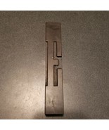 exotic hardwood 7&quot; x 1&quot; x 1&quot; carved Letter E - $16.10 CAD