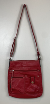 Rosetti Burgundy Faux Leather Crossbody/Shoulder Bag 4 Outside Pockets 3... - $14.03