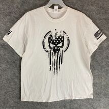 Gildan Dion Wear T-Shirt XL Men&#39;s Short Sleeve Skull 100% Cotton - $13.94 CAD