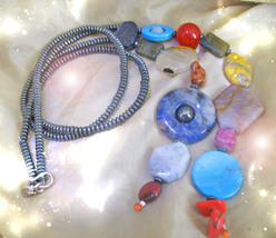 HAUNTED STONES NECKLACE LIGHT MAGNET ATTRACT POSITIVE MAGICK 7 SCHOLAR CASSIA4 image 2