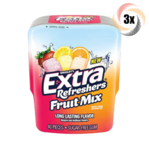 Full Box 4x Bottles Wrigley&#39;s Extra Refreshers Fruit Mix Gum | 40 Per Bo... - $27.82
