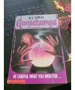 R.l Stine Goosebumps #12 Be Careful What You Wish For... - £2.90 GBP