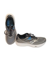 Saucony Mens 11 Gray Ride 15 Running Shoes Athletic Sneakers Trainers - $29.99