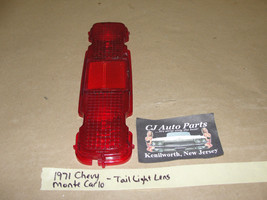 OEM 71 1971 Chevy Monte Carlo Tail Light Lamp Lens Red Cover #5962763 - £23.35 GBP