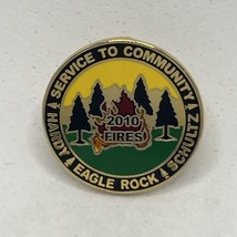 Eagle Rock Virginia Fire Prevention Rescue Firefighter Enamel Lapel Hat Pin - £8.98 GBP