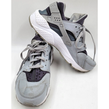 Womens Nike Air Huarache Wolf Grey Shoes Running Size 8 Sneakers 634835-023 - £24.03 GBP