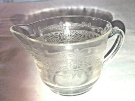 Vintage Crystal S Band Depression Glass Creamer Mac-Beth Evans 1930&#39;s - £6.66 GBP