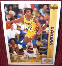 1991-92 Upper Deck #45 Magic Johnson Lakers (Text Hologram Variant) NM-MT - £3.58 GBP