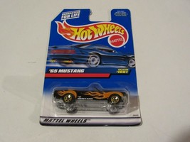 Hot Wheels  1998  -  65 Mustang  #1051  Black  Flames      New  Sealed - $6.50