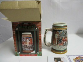 1997 Christmas Budweiser Beer Holiday Stein Home for the Holidays - $24.74