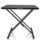 Portable Dj Table Stand By Axcessables With Double-X Braced Keyboard Sta... - £120.87 GBP