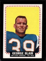 1964 Topps #156 George Blair Vgex Chargers Nicely Centered *SBA10023 - £3.82 GBP