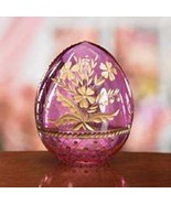 Lenox Pink Russian St. Petersburg Glass Floral Collector Egg (RARE &amp; RET... - $107.58 CAD