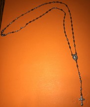 Vintage Dyadema 925 Italy Small Childs Rosary Necklace - $39.95