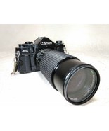 Canon A-1 SLR Film Camera with Tempo 80-200mm Lens Limited Testing AS-IS - $249.68 CAD
