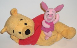 Animated Winnie the Pooh Laying on side with Piglett   Charming Mattel 2... - $25.00