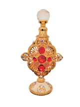 4 3/8&quot; Bottle with Stones for Holy Anointing Aromatic Christening Myrrh ... - £32.74 GBP