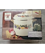 VTG Tabletops Unlimited KENSINGTON GARDEN Metal Enamelware 12 QT STOCK POT - $1,440.33 MXN