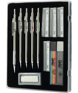 Mr. Pen- Metal Mechanical Pencil Set With Lead And Eraser Refills, 5 Siz... - £28.92 GBP