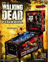 The Walking Dead Pinball Machine FLYER Original Game Artwork 2 Sides Zom... - $8.90