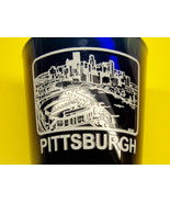 Pittsburgh Cobalt Blue Shot Glass City Of Bridges Steel City Downtown Ma... - £14.00 GBP