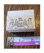 Stampin Up Watermelon Eating Contest 2 inch Wood Mounted Rubber Stamp  - €5,12 EUR