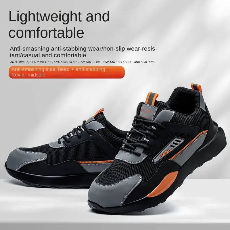Men Work &amp; Safety Boots With Steel Head Cap Work Sneakers Indestructible Shoes A - £114.14 GBP