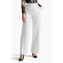 $260 Ted Baker Sayakat Wide Leg Pants Trousers | Sz 4, Ivory NEW - $75.00