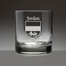 Jordan Irish Coat of Arms Tumbler Glasses - Set of 4 (Sand Etched) - £53.35 GBP
