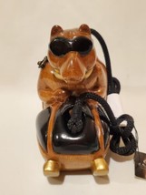 Timmy Woods Bear With Goggles On Snowmobile Acacia Wood Purse Signed 68/78 - $197.99