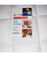 Rival Crock Pot Electric Slow Cooker Stoneware Manual &amp; Recipe Cookbook ... - £8.62 GBP