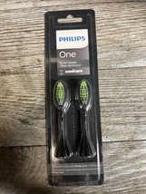 Philips One Sonicare 2-Pack Electric Toothbrush Heads Replacement Black - $10.77