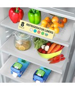 Refrigerator Liners (8 Pack) By | Easy To Clean Fridge Liner With Spill ... - £14.93 GBP