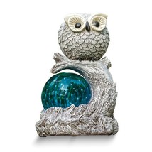 Pudgy Pals LED Owl Solar Powered Garden Statue - £55.50 GBP