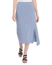 Nwt Max Studio Blue White Stripes Midi Skirt Size Xxl $78 - £33.16 GBP