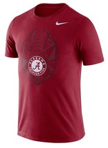 Alabama Crimson Tide Mens Nike Football Icon Dri-Fit Cotton T-Shirt- XL &amp; Lg NWT - £19.97 GBP