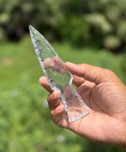 AAA Crystal Quartz Glass Dagger 5.5–6&quot; | Hand-Knapped Athame Knife | Rit... - $14.84+