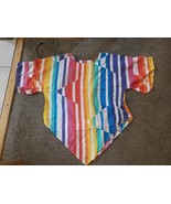 NICE Vintage 80&#39;s Sun Glo of Miami Swimsuit Cover-up Rainbow Top Colorfu... - £30.01 GBP