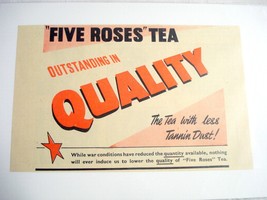 1945 South Africa Ad Five Roses Tea Outstanding in Quality - £6.35 GBP