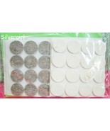 64 Wool Furniture Leg Buttons Brown and White - £7.24 GBP